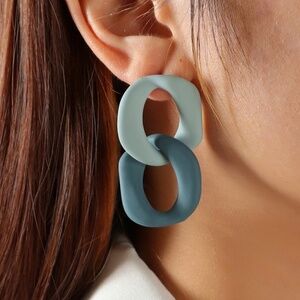 **WREN* Irregular Color Blocking Fashion Resin Earrings